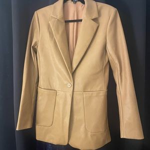 Faux leather blazer from Express. Size XS but fits like a small.